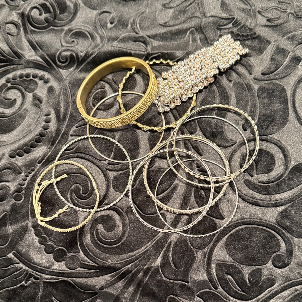 Elegant Gold Bangle Set